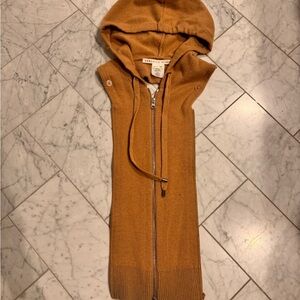 Veronica Beard Camel Hooded Dickey